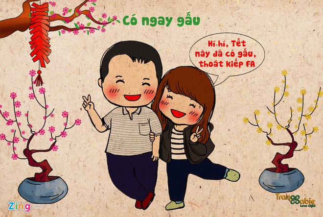 Tranh vui nỗi khổ và sự sung sướng của F.A vào ngày Tết