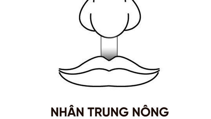 Nhân trung tốt là sâu hay nông?