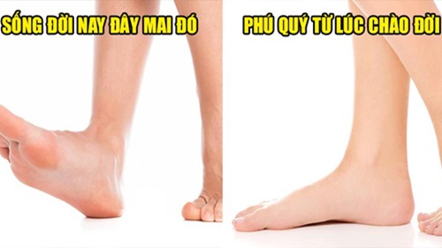 Đoán vận trình tiền tài và nhân duyên thông qua hình dáng bàn chân